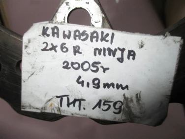 Tarcza hamulcowa tyŁ kawasaki zx6r ninja 2005 r 4,9mm