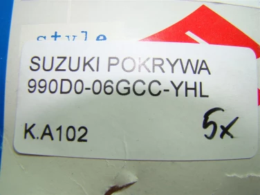 Kufer kufry tyŁ suzuki pokrywa 990d0-06gcc-yhl