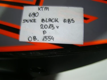 Owiewka boczna plastik przÓd ktm 690 duke black abs 2013r prawa