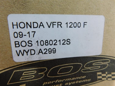 Wydech koŃcowy tŁumik honda vfr 1200 f 09-17 bos 1080212s