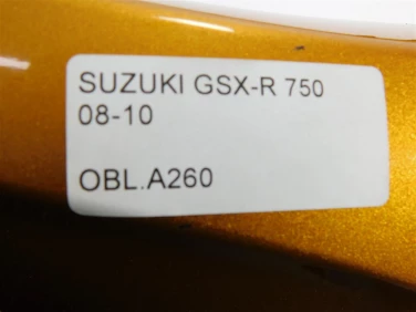 Owiewka bok boczna lewa suzuki gsx-r 750 08-10 
