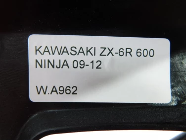 Plastik wypeŁnienie owiewka kawasaki zx-6r 600 ninja 09-12