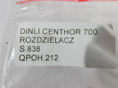 Pompa hamulcowa dinli centhor 700 rozdzielacz