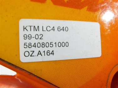 OsŁona nakŁadka zbiornik ktm lc4 640 99-02 58408051000