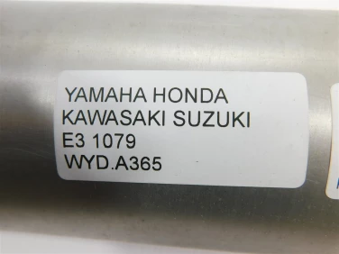 Wydech koŃcowy tŁumik yamaha honda kawasaki suzuki e3 1079 dŁ 43cm Śr 10cm rozst 8x8x8cm otwÓr 65mm koŁnierz otworÓw 77mm