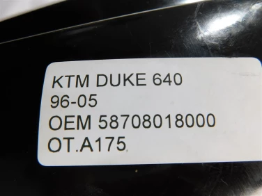 Ogon owiewka tyŁ ktm duke 640 96-05 oem 58708018000