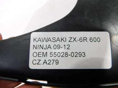 Czacha czasza owiewka przÓd kawasaki zx-6r 600 ninja 09-12 oem 55028-0293