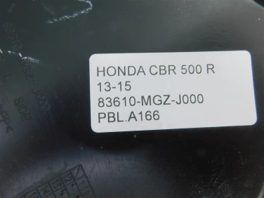 Pokrywa bok boczna lewa honda cbr500r 13-15 83610-mgz-j000
