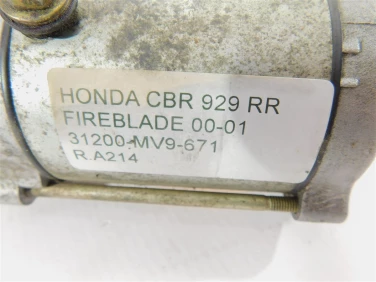Rozrusznik elektryczny honda cbr 929 rr fireblade 00-01 31200-mv9- 671