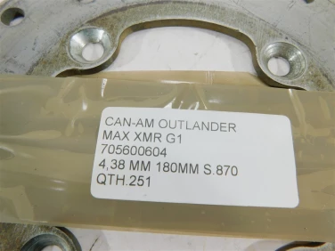 Tarcza hamulec can-am outlander ,ax xmr g1 70560064 4.38mm 180mm