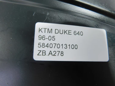 Zbiornik paliwa bak ktm duke 640 96-05 58407013100