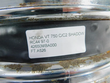 Felga koŁo tyŁ honda vt 750 c/c2 shadow rc44 97-01 42 650mba000