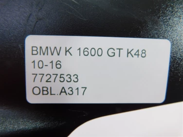 Owiewka bok boczna lewa bmw k 1600 gt k48 10-16 7727533