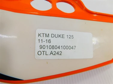 Ogon owiewka tyŁ lewy ktm duke 125 11-16 9010804100047