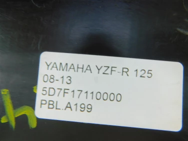 Pokrywa bok boczna lewa yamaha yzf-r 125 08-13 5d7f17110000