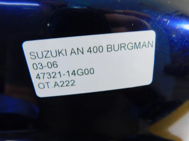 Ogon owiewka tyŁ suzuki an 400 burgman 03-06 47321-14g00