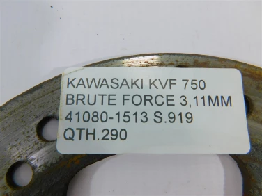 Tarcza hamulec kawasaki kvf 750 brute force 3,11mm 41080-1513