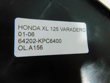 OsŁona licznik przÓd plastik honda xl 125 varadero 01-06 64202-kpc6400