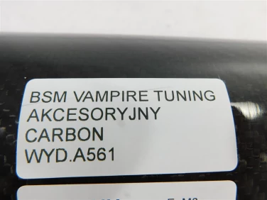Wydech koŃcowy tŁumik bsm vampire tuning akcesoryjny carbon 