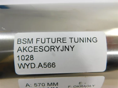 Wydech koŃcowy tŁumik bsm future tuning akcesoryjny 1028