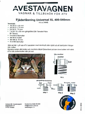 Blokada amortyzatorÓw tyŁ can-am kawasaki yamaha av-14448