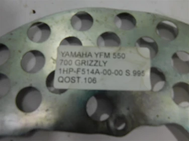 OsŁona tarczy hamulcowej yamaha yfm 550 700 grizzly 1hp-f514a-00-00