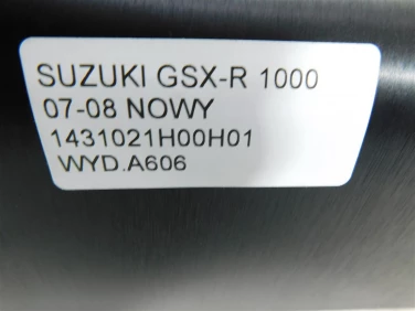 Wydech koŃcowy tŁumik suzuki gsx-r 1000 07-08 nowy 1431021h00h01