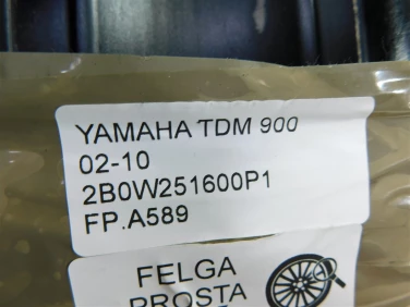 Felga koŁo przÓd yamaha tdm 900 02-10 2bow251600p1