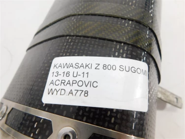 Wydech koŃcowy tŁumik kawasaki z 800 sugomi 13-16 u-11 acrapovic