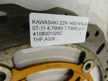 Tarcza hamulcowa przÓd kawasaki zzr 1400 ninja 07-11 4,76mm 7,73mm u-11 4108001025c