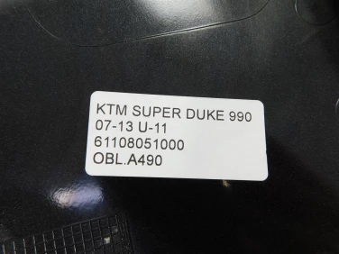Owiewka bok boczna lewa ktm super duke 990 07-13 u-11 61108051000