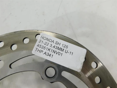Tarcza hamulcowa przÓd honda sh 125 21-22 3,43mm u-11 45351k1nv01
