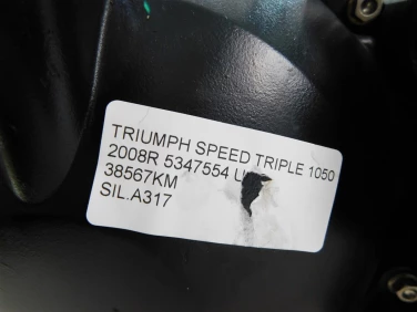 Silnik engine triumph speed triple 1050 2008 5347554 u 38567km