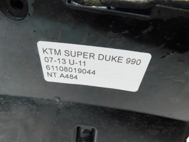Nadkole bŁotnik tyŁ plastik ktm super duke 990 07-13 u-11 61108019044