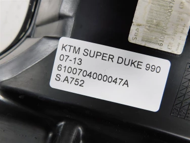 Siedzenie kanapa fotel ktm super duke 990 07-13 6100704000047a