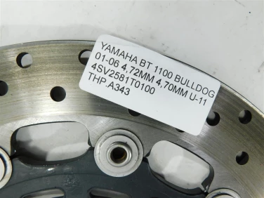 Tarcza hamulcowa przÓd yamaha bt 1100 bulldog 01-06 4,72mm 4,70mm u-11 4sv2581t0100