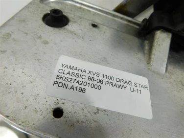 PodnÓŻek stopka yamaha xvs 1100 drag star classic 98-06 prawy u-11 5ks274201000