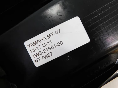 Nadkole bŁotnik tyŁ plastik yamaha mt-07 13-17 u-11 1ws-21651-00