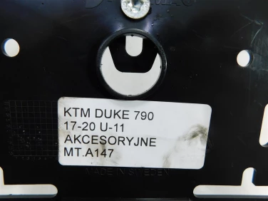 Mocowanie tablicy bŁotnik ktm duke 790 17-20 u-11 akcesoryjne