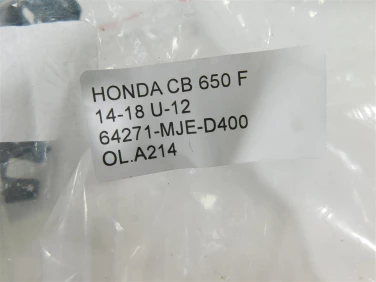 OsŁona licznik przÓd plastik honda cb 650 f 14-18 u-12 64271-mje-d400