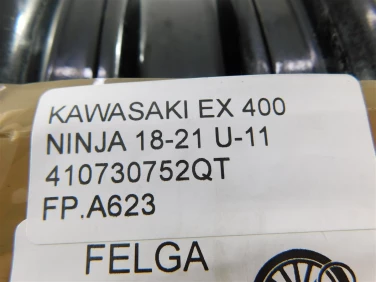 Felga koŁo przÓd kawasaki ex 400 ninja 18-21 u-11 410730752qt