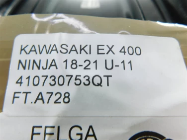 Felga koŁo tyŁ kawasaki ex 400 ninja 18-21 u-11 410730753qt