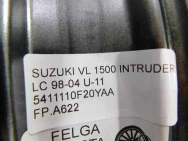 Felga koŁo przÓd suzuki vl 1500 intruder lc 98-04 u-11 5411110f20yaa