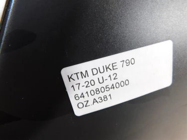 OsŁona nakŁadka zbiornik ktm duke 790 17-20 u-12 64108054000