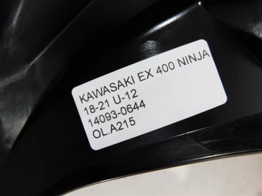 OsŁona licznik przÓd plastik kawasaki ex 400 ninja 18-21 u-12 14093-0644