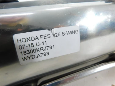 Wydech koŃcowy tŁumik honda fes 25 s-wing 07-15 u-11 18300krj791