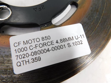 Tarcza hamulec cf moto 850 1000 c-force 4,88mm u-11 7020-080004-00001