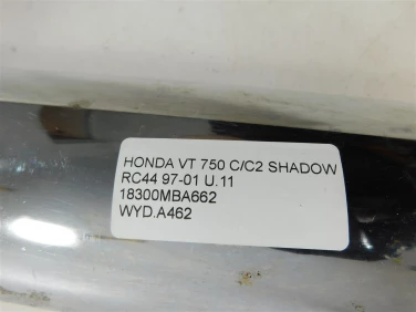 Wydech koŃcowy honda vt 750 c/c2 shadow rc44 97-01 u-11 18300mba662