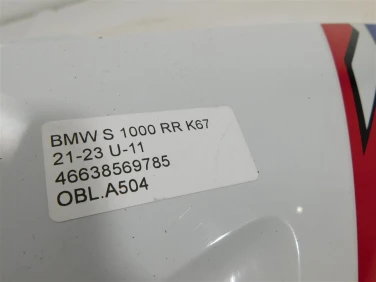 Owiewka bok boczna lewa bmw s 1000 rr k67 21-23 u-11 46638569785