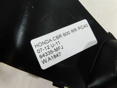 Plastik wypeŁnienie owiewka honda cbr 600 rr pc40 07-12 u-11 64335-mfj